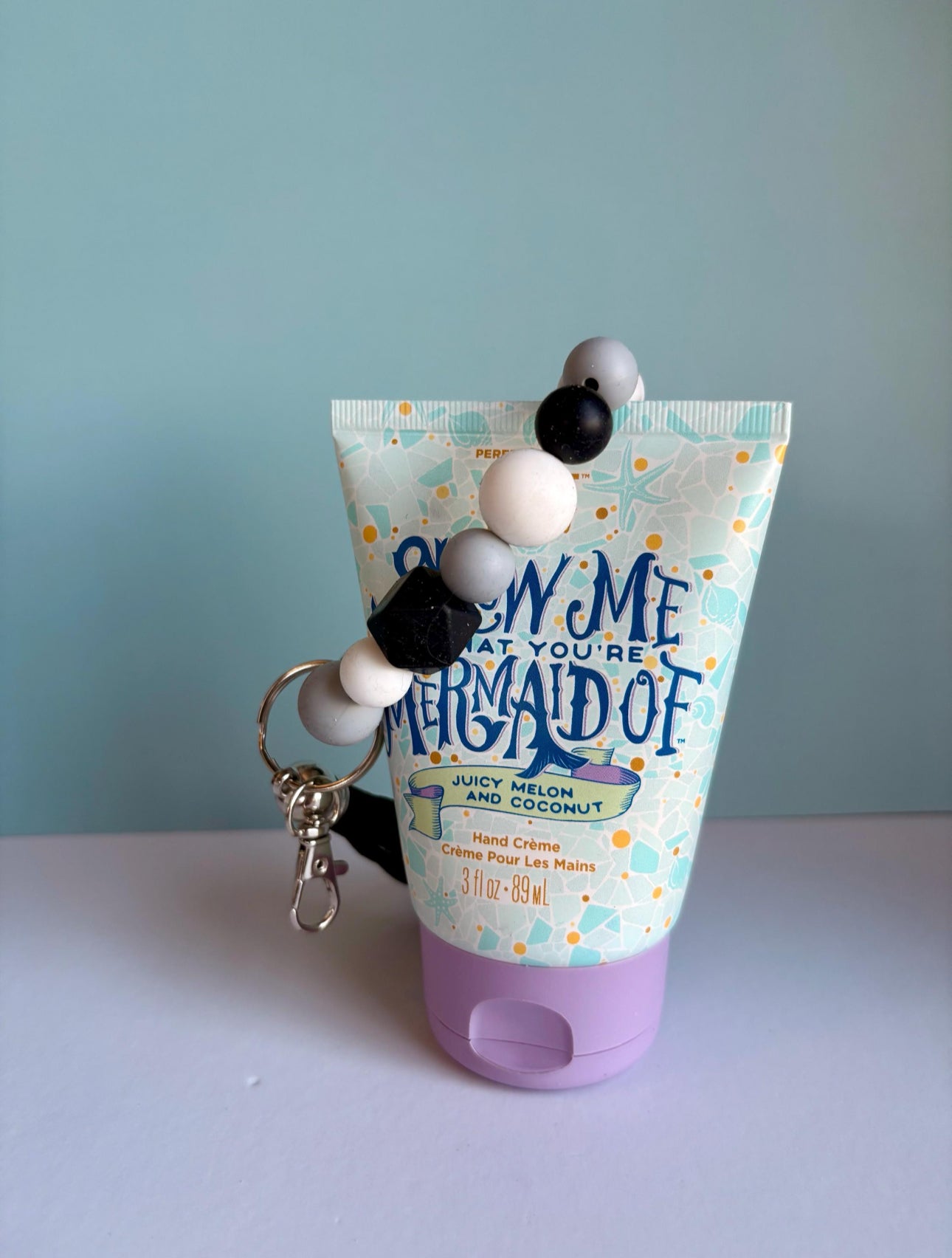 Black and White Marble Wristlet