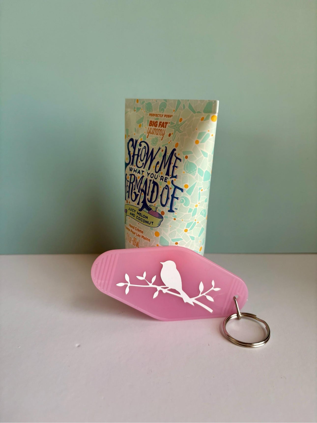 Bird on a Branch Keychain