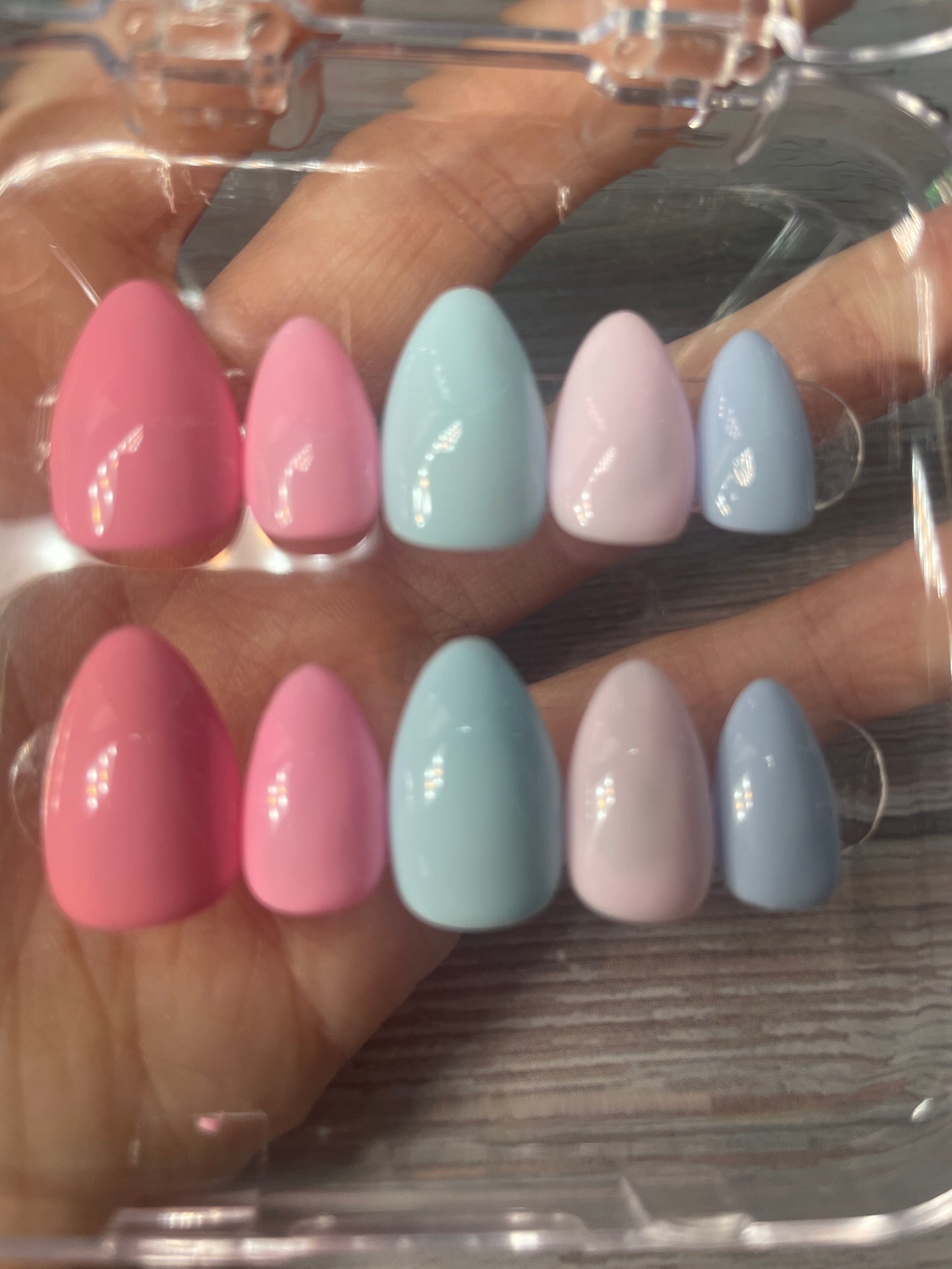 COTTAN candy ombré press on nails glue included