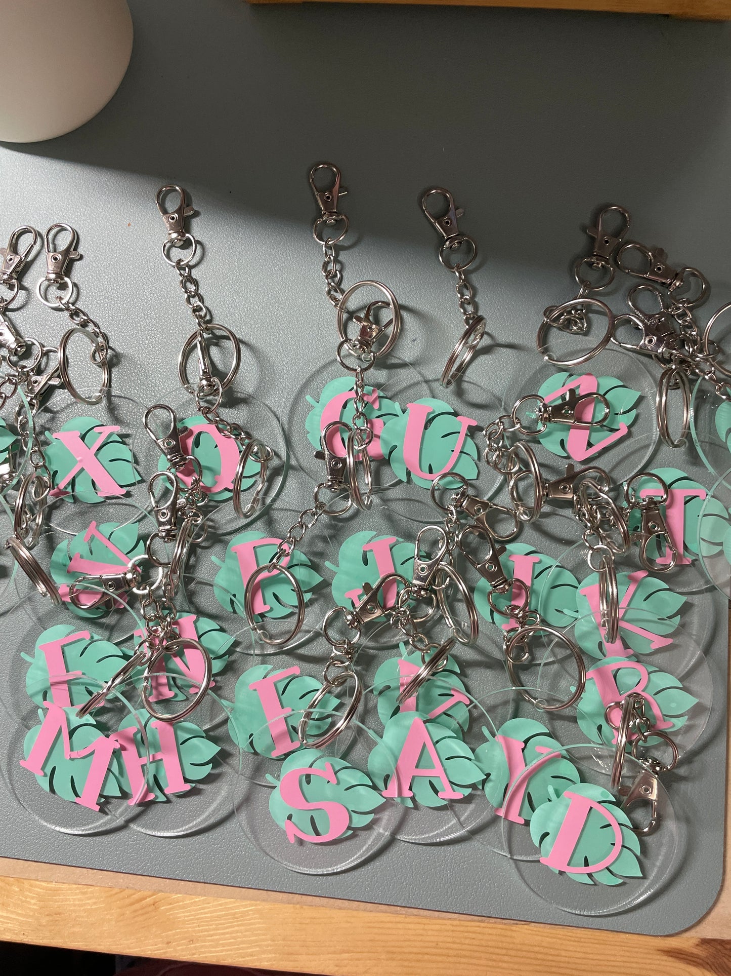 Acrylic Letter Keychains