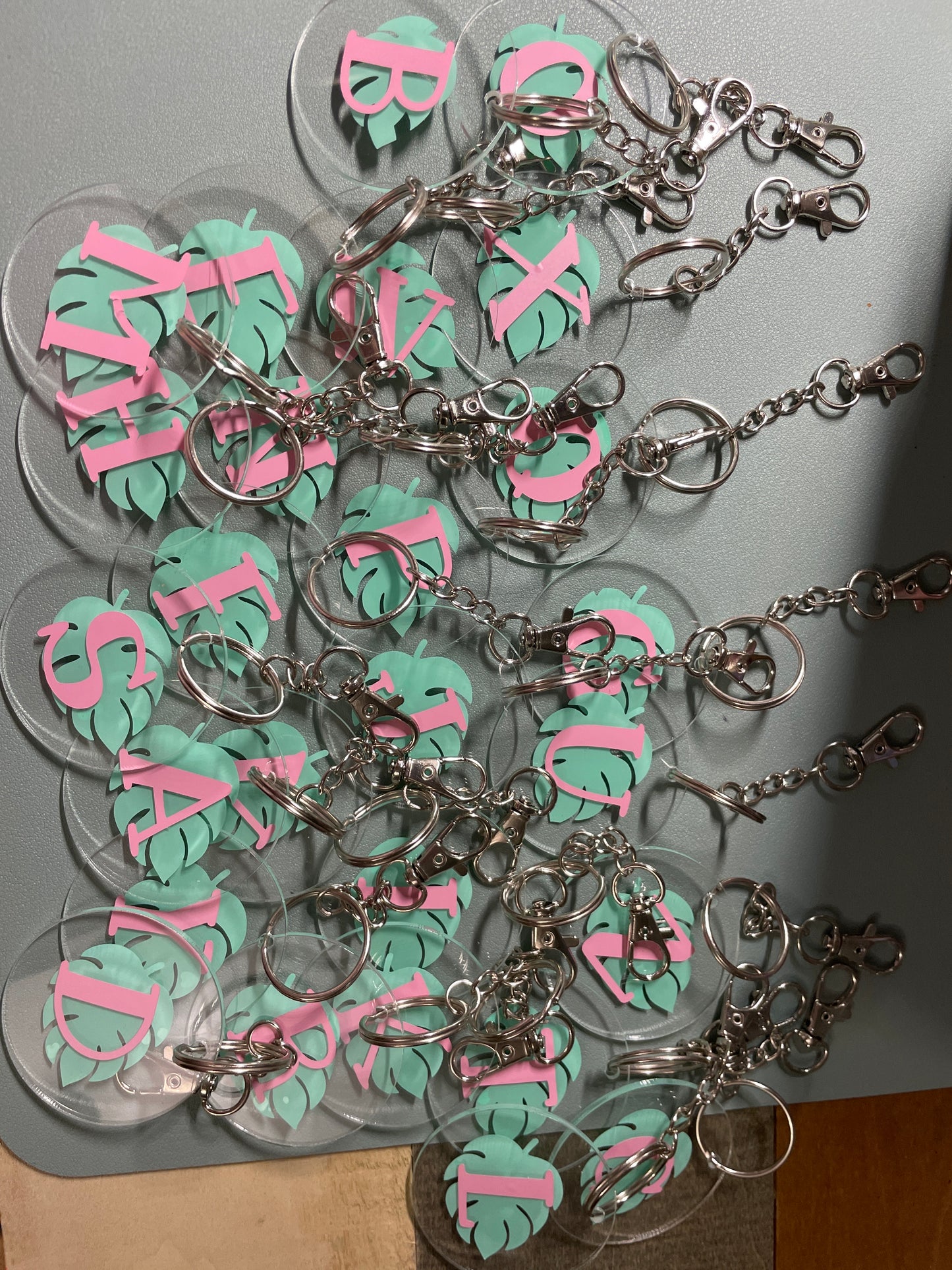 Acrylic Letter Keychains