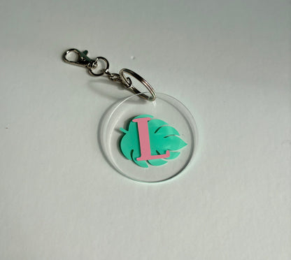 Tropical Letter Keychains