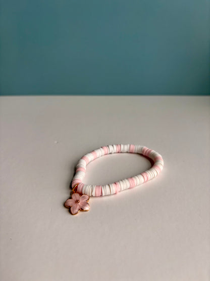Cherry Blossom Beaded Bracelet