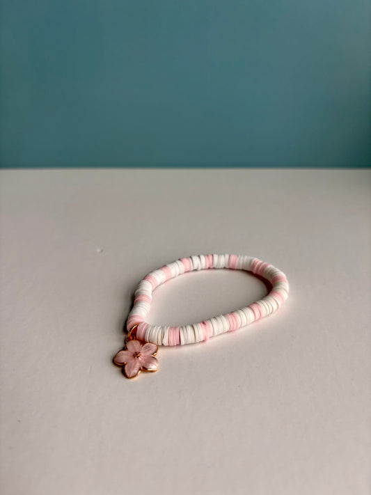 Cherry Blossom Beaded Bracelet
