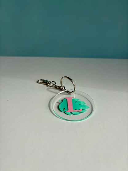 Tropical Letter Keychains